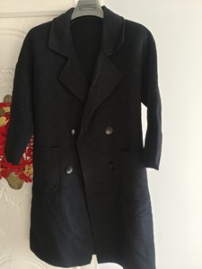 出售闲置秋冬季女款羊毛双面尼子大衣外套，S码适合身高150-