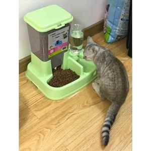 猫咪自动喂食器饮水机猫粮喂食机智能投喂器饮水一体猫投食器双碗