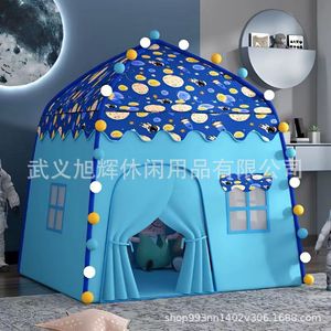 房子公主分床室内城堡小睡觉女孩床上儿童游戏屋宝宝神帐篷家用。