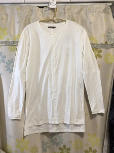 思莱德概念纯棉长袖T恤，中性款，175码胸围106衣长前80