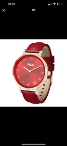 FILA 龙年新春限量款手表中国红真皮正品全自动机械表男女气