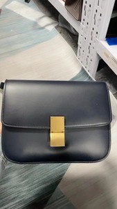 98新+Celine+/塞琳+黑金BOX豆腐包+方方正正的形