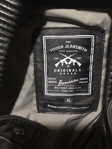 香港tough jeansmith男款羊羔皮衣，一年前买于尚