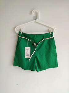 品牌撤柜库存尾货Asobio女式翡翠绿色休闲短裤，全新带吊牌
