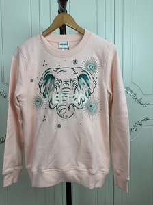 全新Kenzo大象刺绣粉色大童卫衣16 （美國直郵國內現貨