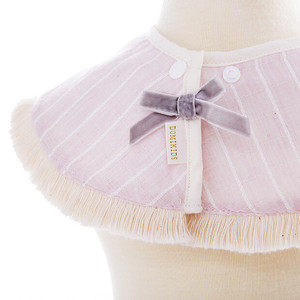 全新婴儿围嘴360度棉纱吸水口水巾围兜 男女可用 粉色灰色都