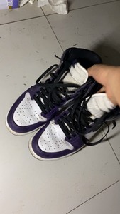 nike 46 耐克篮球鞋 aj1 airjorden 白紫