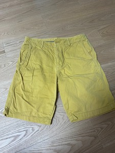 优衣库短裤，男士短裤，姜黄色，S码165/72A，纯棉面料，