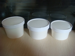 一次性85mm冰激凌纸碗，汤纸碗，冰粥纸碗，可配纸盖，冰淇淋纸杯