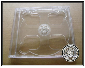 最厚09明双盒CD盒 VCD盒 DVD盒 透明盒 光盘盒双碟 可插封面