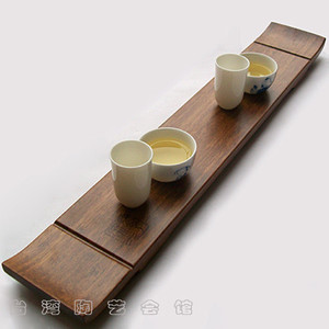 台湾衡连功夫茶具 太和竹杯托杯架 日式和式配件 沉竹陈列架特价