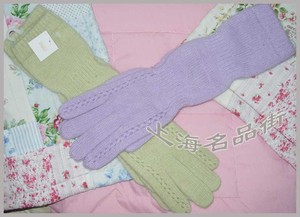 【SHIRAI】●白井●专柜正品羊毛针织--长手套--浅紫色