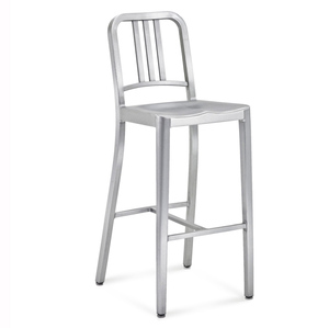 Chair欧式简约铝合金吧椅金属海军吧椅KTV高脚凳前台接待椅酒吧凳