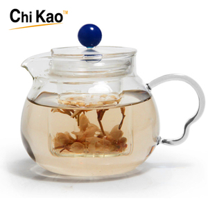奇高正品 CK-021A/CK-021AB 南瓜壶耐高温玻璃茶具玻璃茶壶花茶壶