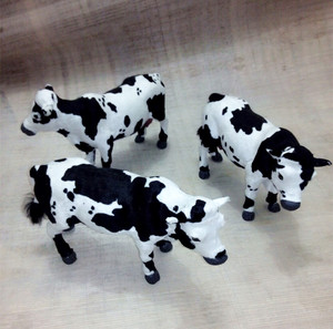 包邮仿真奶牛模型 超市牛奶促销道具 柜台装饰品黑牛黄牛斗牛牦牛