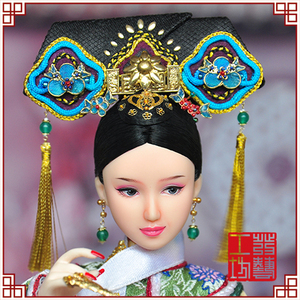 1/6娃娃古装发型129——华贵妃；模特：obitsu