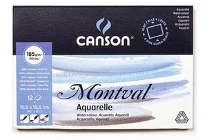 法国CANSON 康颂梦法儿明信片尺寸 水彩本|水彩纸 水彩画薄 185g