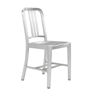Chair金属铝合金会议餐厅椅子靠背轻奢现代简约卧室椅家用海军椅