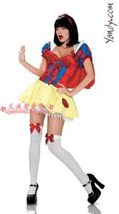万圣节迪士尼红色白雪公主裙超短裙COSPLAY 夜店DS女演出服装
