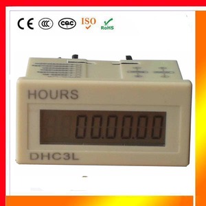 超小型时间计时器DHC3L-5A 5V 6 6A累时器液晶显示停电记忆8位