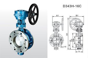 埃美柯D343H-16C弹性法兰硬密封蝶阀807DN50（内有各种规格）