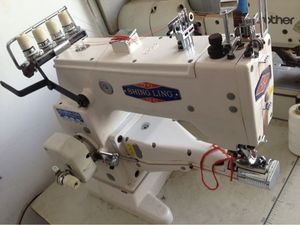 二手星菱FW777-603筒式三针五线绷缝机 二手工业缝纫机