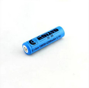 宜森正品18650锂电池4800毫安大容量蓝色强光手电筒用