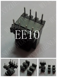 EE10磁芯配套骨架立式4+4 针距2.5MM 排距8MM (整套)