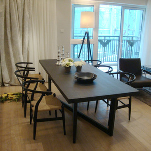 【美度空间】橡木/实木/餐桌/家具设计定制/曲美家具风格/实物照