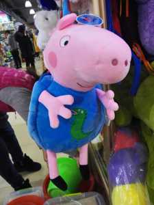 小猪佩奇Peppa pig正版版权玩偶公仔毛绒玩具书包手偶
