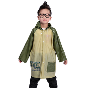 薄款旅行舟雨行出口环保儿童雨衣男童 外贸原单包邮日本韩国童装