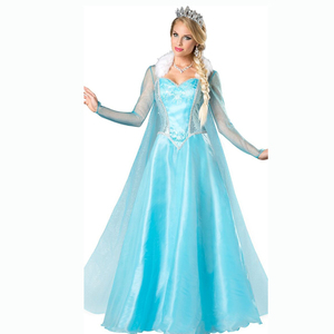 艾莎连衣裙成人COS服装 冰雪奇缘Frozen 爱莎皇后公主裙Elsa礼服