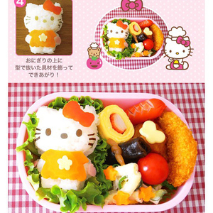 Hello kitty日本卡通 宝宝饭团模具套装 儿童便当寿司DIY米饭模具