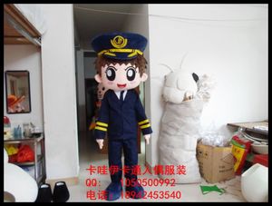 飞机师空姐人偶服装定制定做人穿行走卡通玩偶雕刻人偶固定摆件