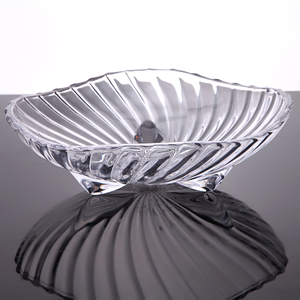 水晶玻璃果盘时尚创意欧式水果盘客厅茶几干果盘简约零食盘多用盘