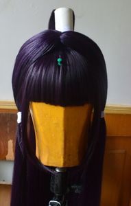 金光布袋戏 凤蝶 cos用紫黑色造型假发尾款页面