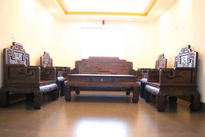 天香倾城 老挝大红酸枝沙发十一件套交趾黄檀实木红木沙发客厅