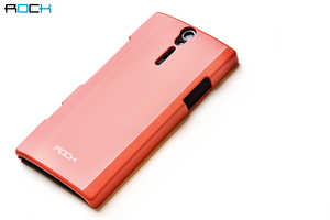 Rock洛克Sony 索尼lt26i手机壳保护外套正品薄硬外壳 轻彩壳送膜