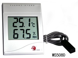 北京（亚光）宝利马电子温湿度计带1米外直探头WS508D 可开票