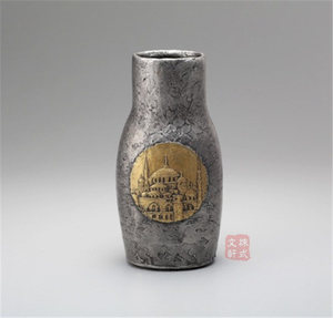 日本高冈铜器花瓶花器 祈祷 创意大厅风水摆件花道 插花 西大由作