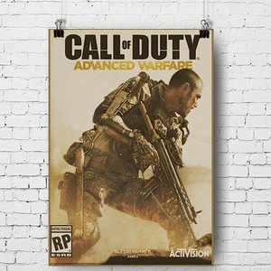 使命召唤 游戏海报 Advanced Warfare 高级战争 COD宣传画 复古