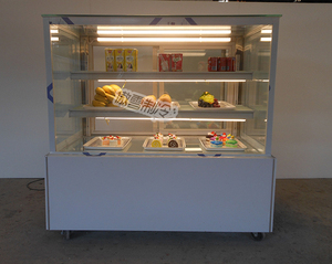 1.5米直角日式前后开门蛋糕展示风冷柜 冷藏寿司水果玻璃保鲜柜