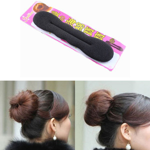日韩流行新款丸子头海绵盘发器 美发常用工具 美发棒带包装头饰