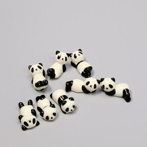 陶瓷熊猫筷托筷架 多款造形熊猫筷子架 餐具日用品筷枕托创意摆件