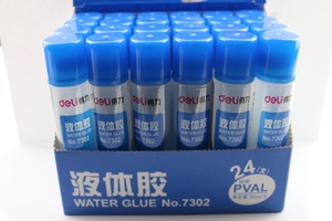 得力 办公液体胶 7302胶水 50ml液体胶水 中号胶水 得力胶水