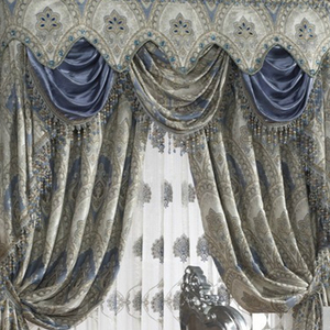 英伦世家品牌奢华高档雪尼尔窗帘客厅卧室别墅欧式布料定制