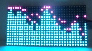 16X32彩屏音乐频谱 STM32音乐频谱 舞厅LED灯显示频谱 送源程序