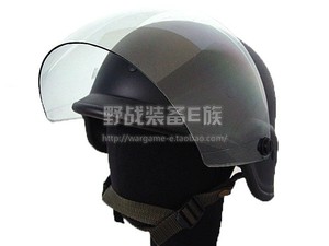 M88头盔加镜片摩托车战术骑行头盔保安头盔防护头盔带透明面罩