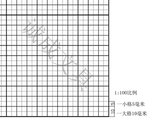 黑白网格纸计算纸坐标纸 A1A2A3 毫米方格纸建筑考研用品一注考试