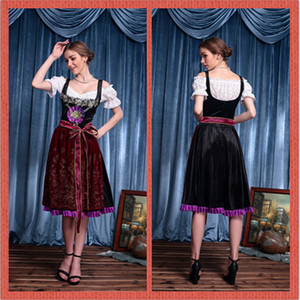 2016德国啤酒节服装女民族传统服装cospaly演出服 酒吧女仆服装